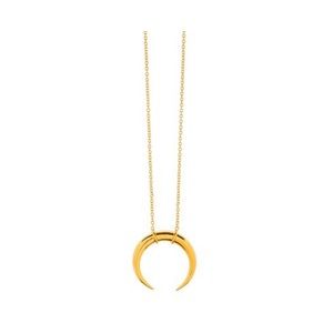 Gorjana Cayne Crescent Gold Plated Pendant Necklace